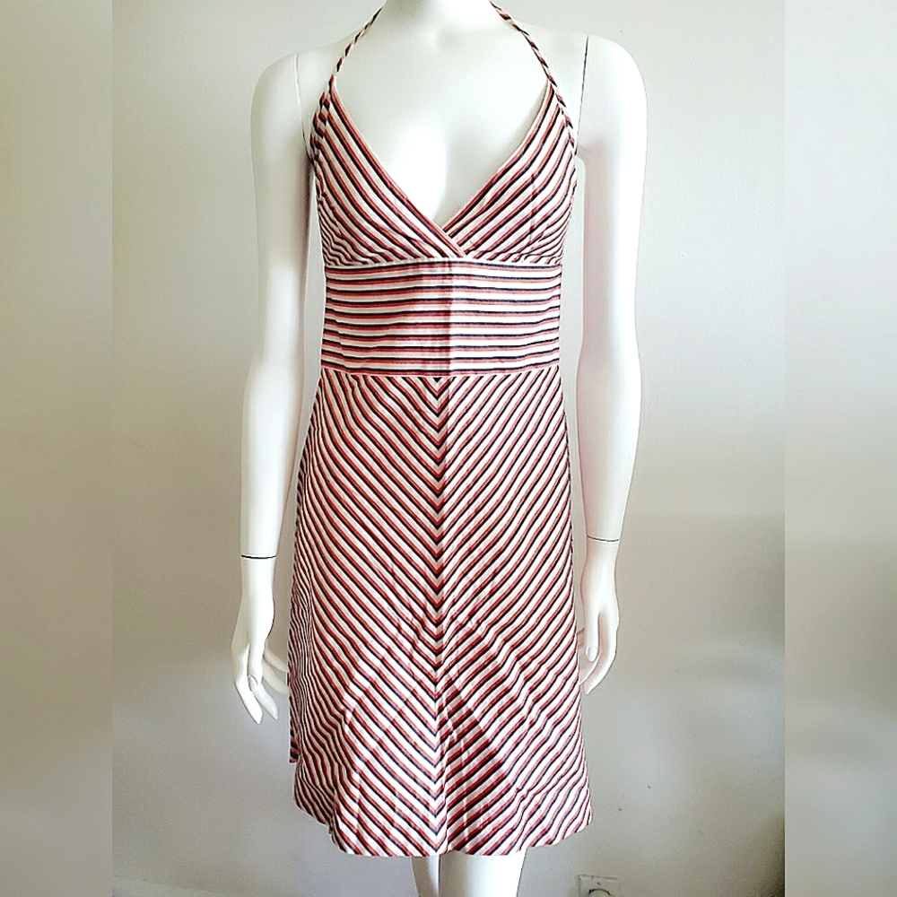 NWT French Connection Striped Halter Dress